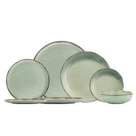 Hermia MOD24Y2730P03 Vajilla de Porcelana 24 Piezas Verde